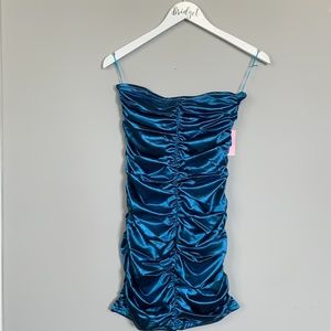 Showpo Tube-top Blue Dress
